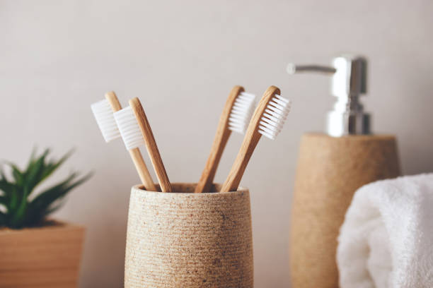 Toothbrush made of wood